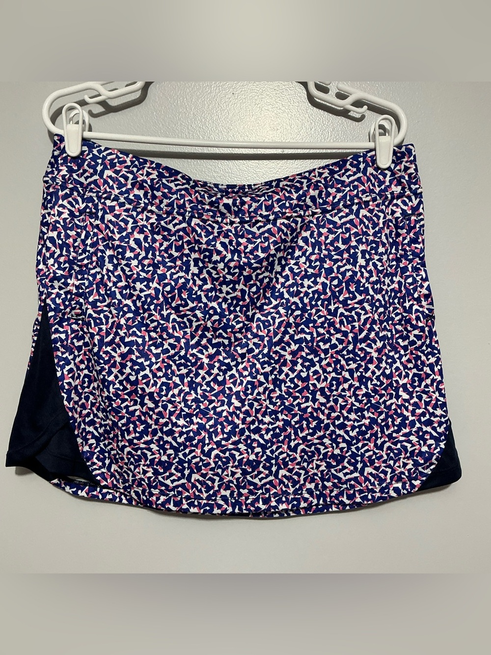 PGA Tour Navy, Pink and White Printed Active Skort size L